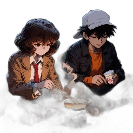 hat, jacket, food, anime transparent PNG cut-out