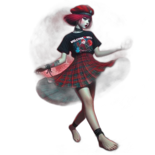 dress, staff, hat, concept art transparent PNG cut-out