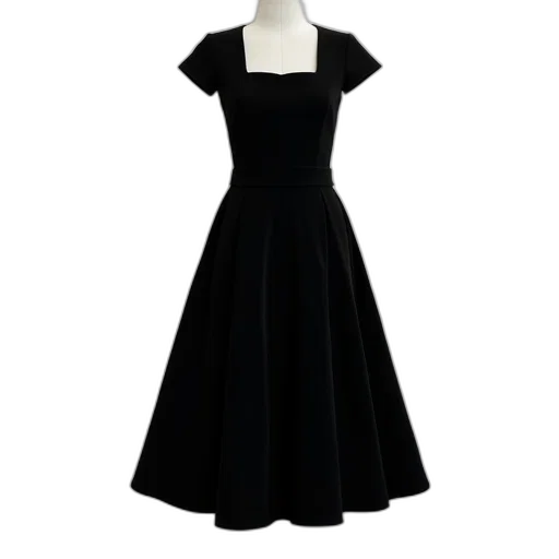 dress, dark, monochrome, simple transparent PNG cut-out
