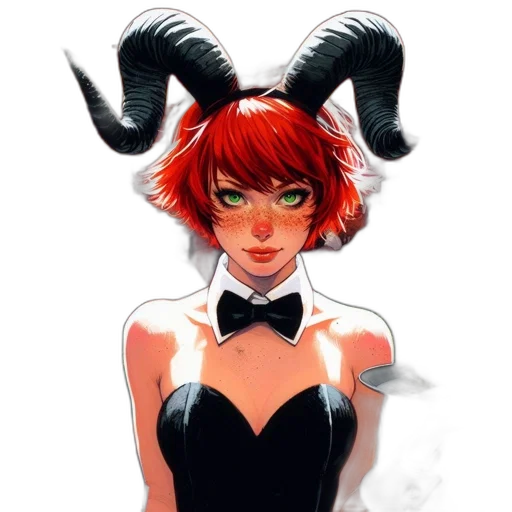 dress, mask, creature, staff transparent PNG cut-out