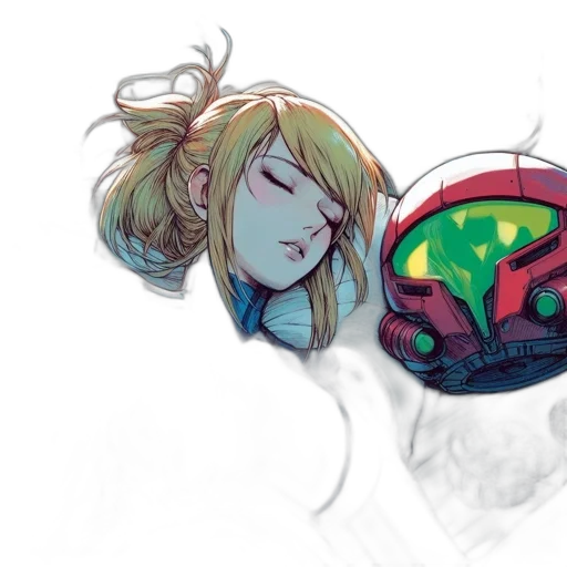 mask, concept art, comic book art, watercolor transparent PNG cut-out