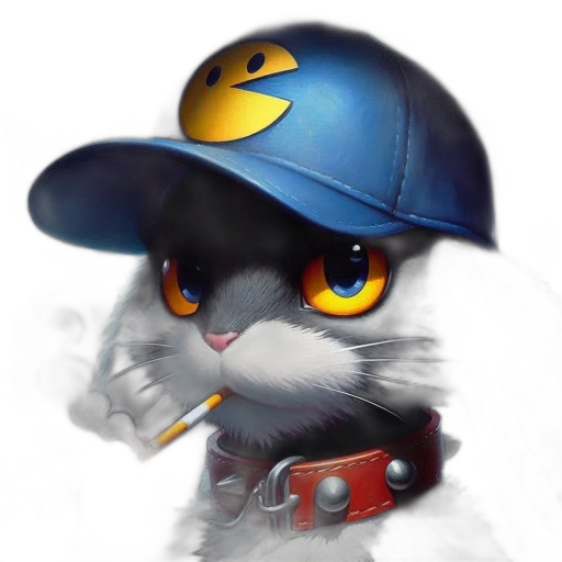hat, staff, weapon, photorealistic transparent PNG cut-out