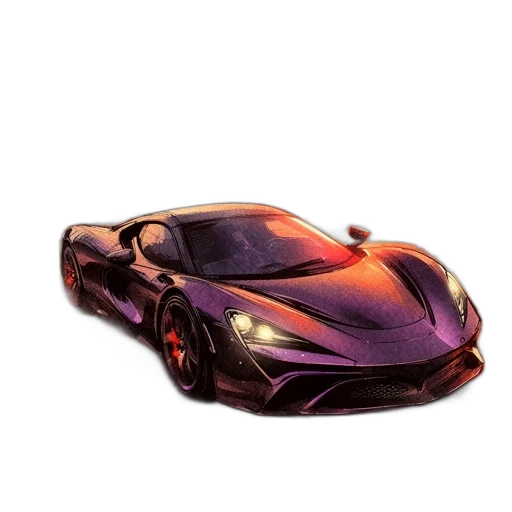 car, weapon, animal, 3d render transparent PNG cut-out