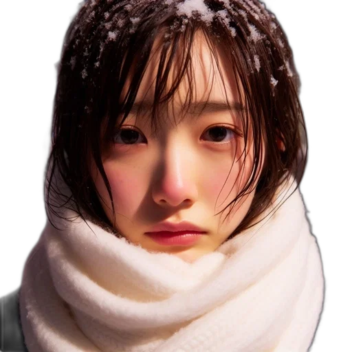 face, mask, jacket, hat transparent PNG cut-out