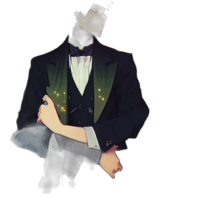 jacket, staff, dress, crown transparent PNG cut-out