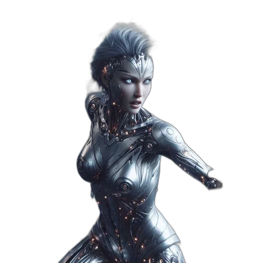 robot, jewelry, concept art, fantasy art transparent PNG cut-out