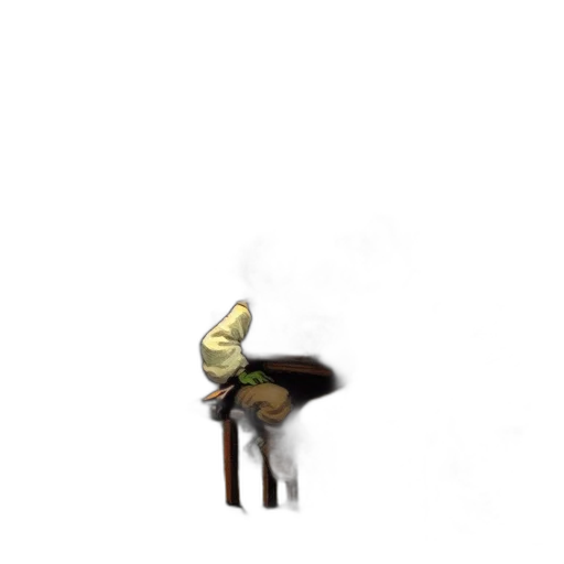 hat, animal, creature, staff transparent PNG cut-out