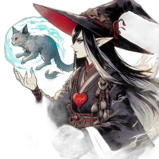 staff, dragon, mask, fantasy art transparent PNG cut-out