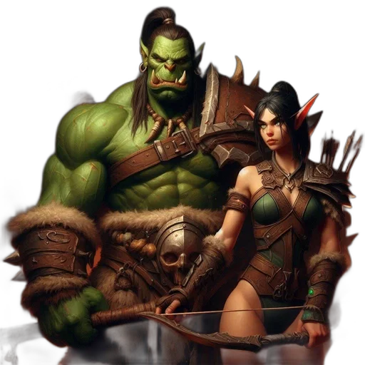 fantasy art, concept art, comic book art, photorealistic transparent PNG cut-out