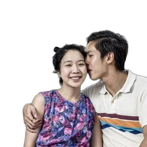 face, photorealistic, underwater, couple transparent PNG cut-out
