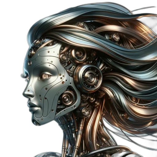 robot, mask, face, cyberpunk transparent PNG cut-out