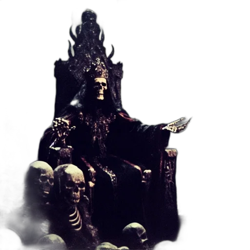 crown, staff, creature, mask transparent PNG cut-out