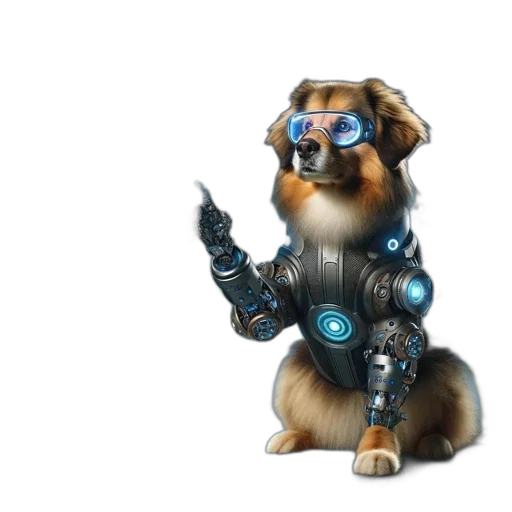 robot, staff, weapon, animal transparent PNG cut-out