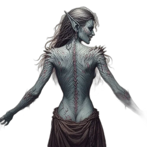 creature, dress, jewelry, concept art transparent PNG cut-out