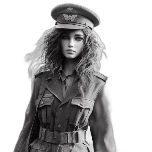 jacket, hat, photorealistic, concept art transparent PNG cut-out