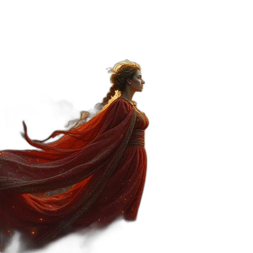 dress, crown, concept art, fantasy art transparent PNG cut-out
