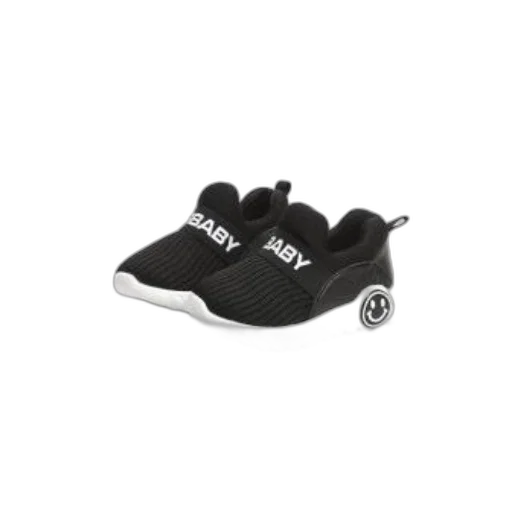 shoes, pair, black, baby transparent PNG cut-out