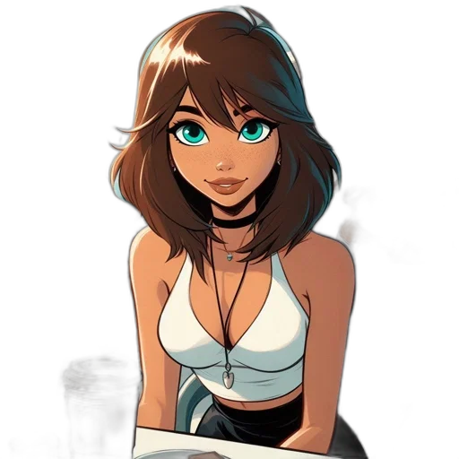 face, dress, staff, robot transparent PNG cut-out