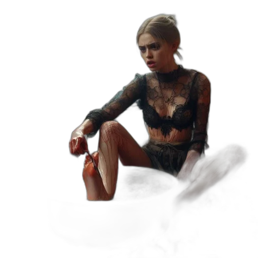 dress, jewelry, concept art, photorealistic transparent PNG cut-out