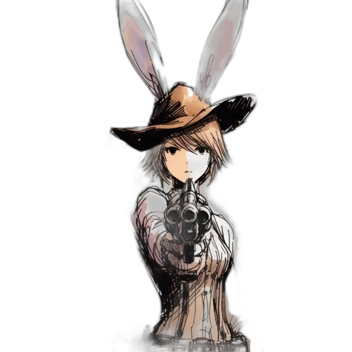 hat, dress, staff, animal transparent PNG cut-out