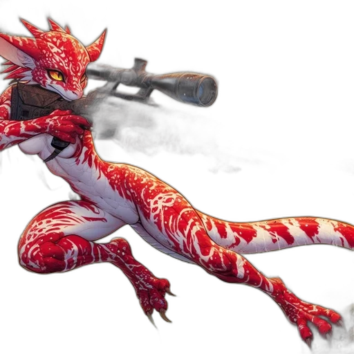 dragon, weapon, staff, creature transparent PNG cut-out