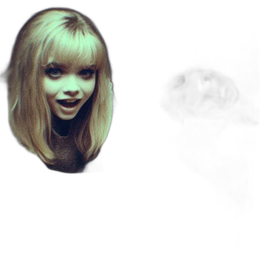 face, hair, mask, creature transparent PNG cut-out