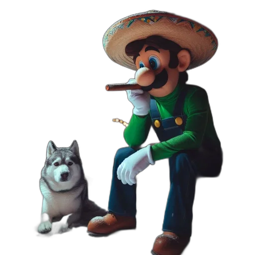hat, animal, staff, mask transparent PNG cut-out