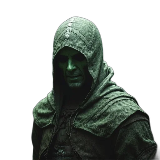 jacket, mask, staff, face transparent PNG cut-out