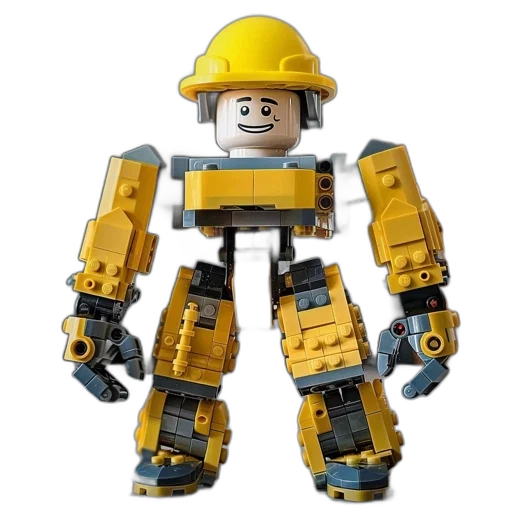 robot, 3d render, concept art, pixel art transparent PNG cut-out