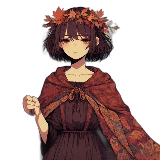 dress, flower, crown, mask transparent PNG cut-out