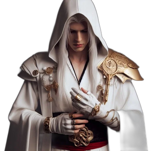 jacket, staff, sword, weapon transparent PNG cut-out