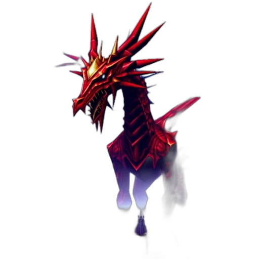 dragon, staff, creature, animal transparent PNG cut-out