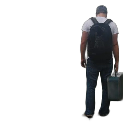 jacket, staff, 3d render, man transparent PNG cut-out