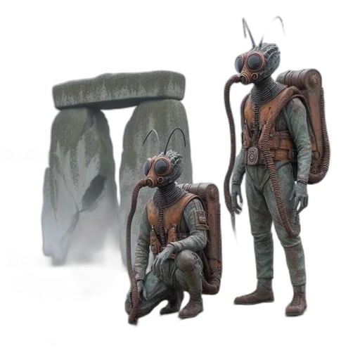 creature, concept art, fantasy art, 3d render transparent PNG cut-out