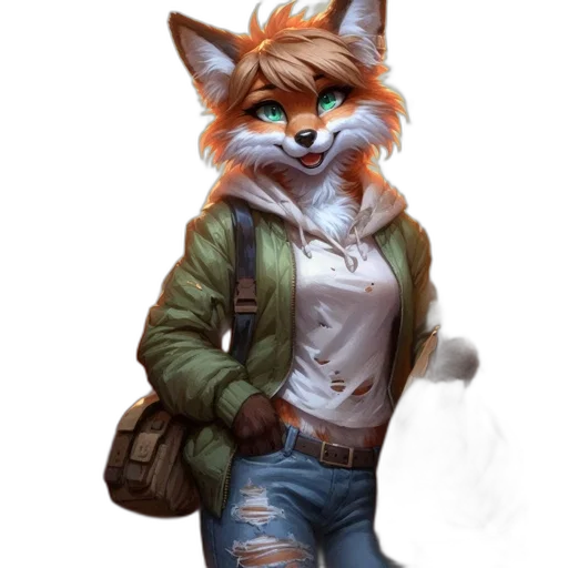 jacket, staff, animal, mask transparent PNG cut-out