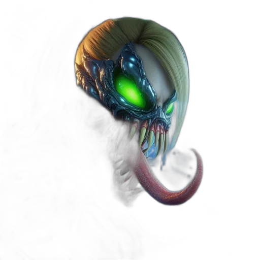mask, creature, face, staff transparent PNG cut-out