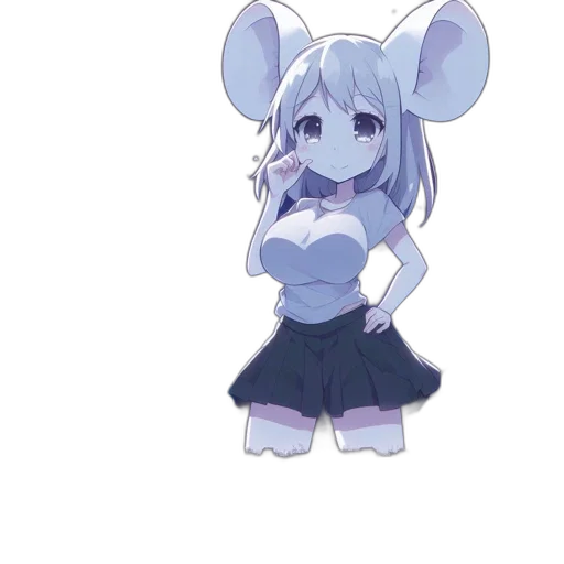 dress, creature, staff, animal transparent PNG cut-out