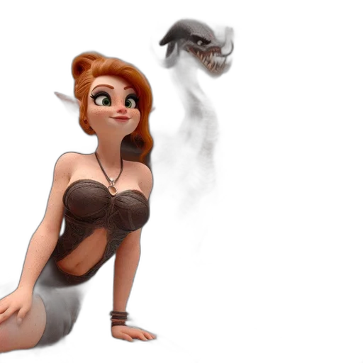 dress, creature, concept art, fantasy art transparent PNG cut-out