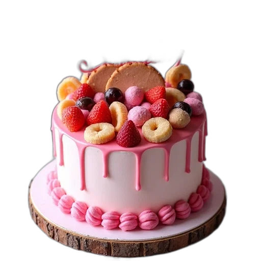 food, crown, 3d render, photorealistic transparent PNG cut-out