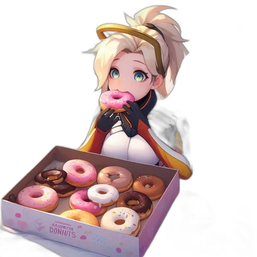 food, anime, concept art, 3d render transparent PNG cut-out
