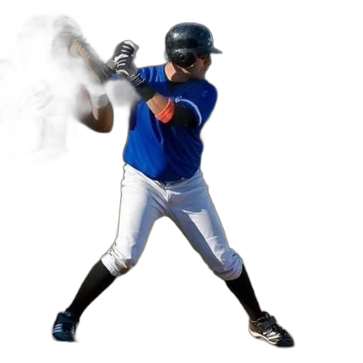 weapon, staff, baseball, player transparent PNG cut-out