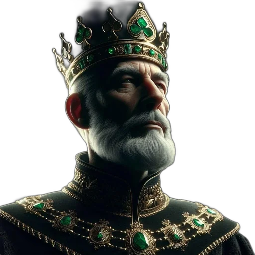 crown, face, staff, hat transparent PNG cut-out