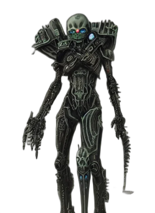 robot, staff, creature, concept art transparent PNG cut-out