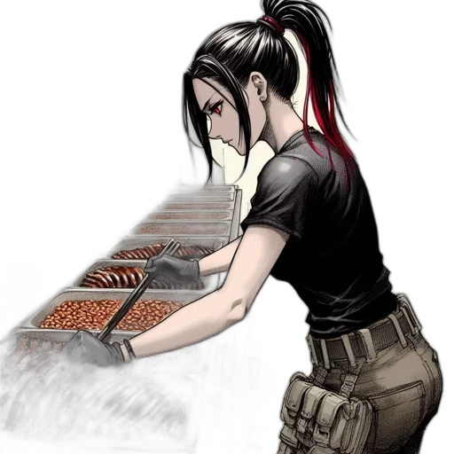 food, staff, weapon, comic book art transparent PNG cut-out