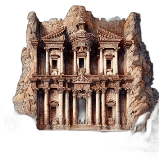 building, crown, concept art, 3d render transparent PNG cut-out