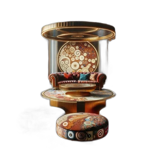 furniture, jewelry, crown, 3d render transparent PNG cut-out
