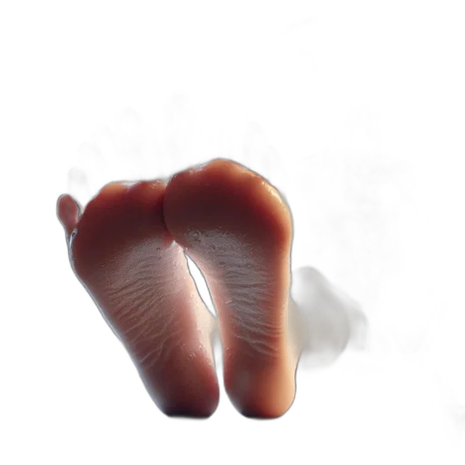 shoes, hair, creature, face transparent PNG cut-out