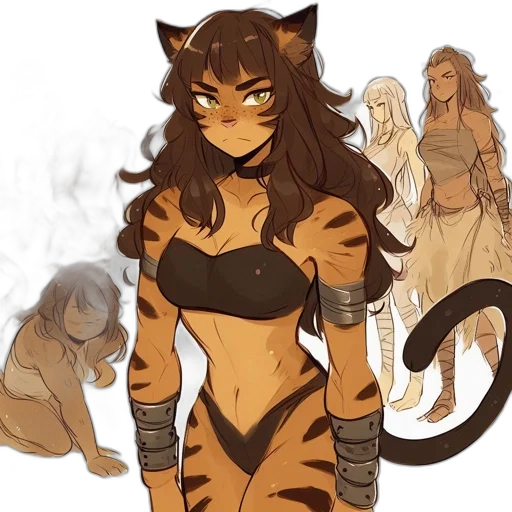 concept art, fantasy art, anime, pixel art transparent PNG cut-out