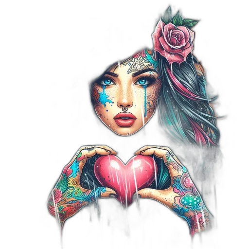 jewelry, face, fantasy art, photorealistic transparent PNG cut-out