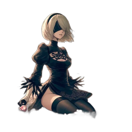 dress, robot, staff, mask transparent PNG cut-out